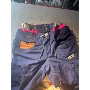 Picture Organic Friends Line Ski Pants Dry Play Waterproof Blue / Women's Small